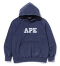 A BATHING APE WASHED EFFECT RELAXED FIT PULLOVER HOODIE
