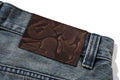 A BATHING APE STA RELAXED FIT DENIM SHORTS