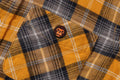 A BATHING APE BAPE KIDS CHECK BABY MILO EMBROIDERY PRINT SHIRT