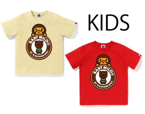 A BATHING APE BAPE KIDS MILO & BEAR BUSY WORKS TEE