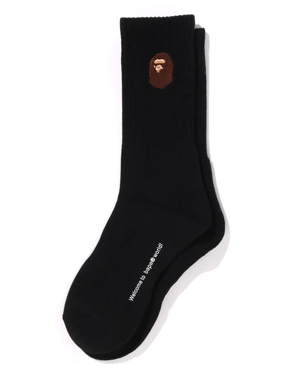 完売品 未使用 エイプ APE HEAD ONE POINT ルーズソックス A BATHING APE APE HEAD ONE POINT SOCKS -ONLINE EXCLUSIVE