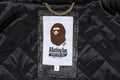 A BATHING APE CROC PATTERN LEATHER JACKET