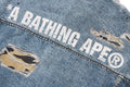 A BATHING APE FAKE PRINT TRUCKER JACKET - happyjagabee store