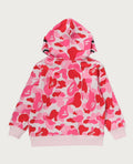 A BATHING APE BAPE KIDS ABC CAMO SHARK ZIP HOODIE