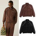 A BATHING APE LINE CAMO JACQUARD METAL LOGO RELAXED FIT TRACK JACKET