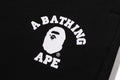 A BATHING APE COLLEGE OVERSIZED FIT WIDE LEG SWEAT PANTS