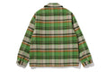 A BATHING APE BAPE CHECK CPO ZIP JACKET