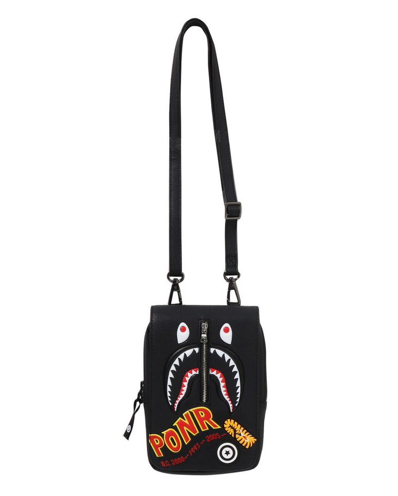 A BATHING APE 2ND SHARK MINI BAG