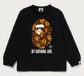 A BATHING APE BAPE KIDS ALL BABY MILO BY BATHING APE L/S TEE