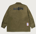 A BATHING APE MULTI MOTIF RELAXED FIT LS SHIRT