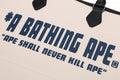 A BATHING APE A BATHING APE CANVAS TOTE BAG
