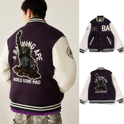 A BATHING APE A BATHING APE VARSITY JACKET