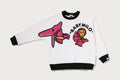 A BATHING APE BAPE KIDS BABY MILO DINOSAURS CREWNECK SWEAT SHIRT