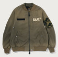 A BATHING APE BAPE SWEAT BOMBER JACKET