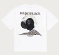 A BATHING APE BAPE BLACK EMBELLISHED BONSAI TEE