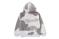 A BATHING APE COLOR CAMO SHARK FULL ZIP SHERPA JACKET