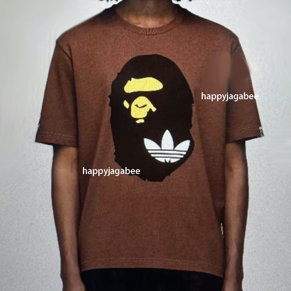 A BATHING APE BAPE x ADIDAS World Cup Pack APE HEAD TEE ( RELAXED