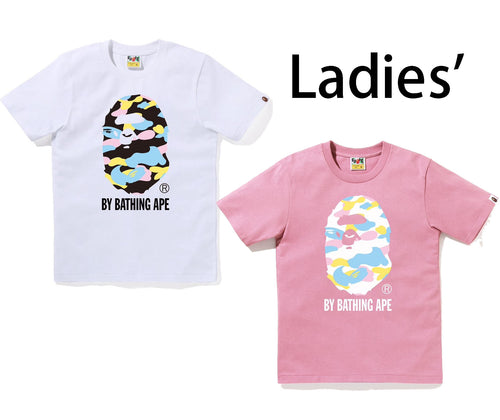 A BATHING APE Ladies' NEW MULTI CAMO BY BATHING APE TEE - happyjagabee store