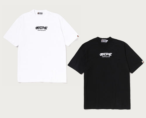 A BATHING APE APE FACE LOGO SHRUNK FIT TEE
