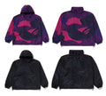 A BATHING APE COLOR CAMO STAND COLLAR HOODED JACKET