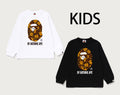 A BATHING APE BAPE KIDS ALL BABY MILO BY BATHING APE L/S TEE