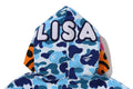 A BATHING APE Ladies' ABC CAMO BABY LISA CROPPED FULL ZIP HOODIE