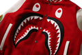 A BATHING APE SHARK VARSITY JACKET