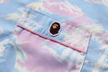 A BATHING APE Ladies' PALM TREE CAMO OPEN CPLLAR SHIRT