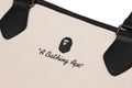 A BATHING APE A BATHING APE CANVAS TOTE BAG