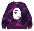 A BATHING APE MEGA COLOR CAMO BIG APE HEAD CREWNECK SWEAT SHIRT
