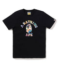 A BATHING APE Ladies' ART CAMO COLLEGE TEE