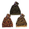 A BATHING APE 1ST CAMO SHARK FULL ZIP HOODIE