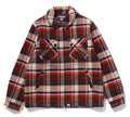 A BATHING APE BAPE CHECK CPO ZIP JACKET