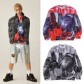 A BATHING APE OVERPRINT RELAXED CREWNECK SWEAT SHIRT