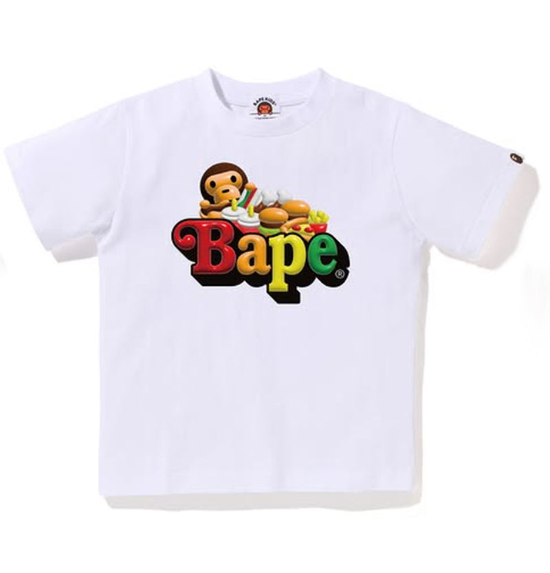 A BATHING APE BAPE KIDS 3D MILO JUNKFOOD ON BAPE TEE