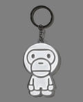A BATHING APE BABY MILO REFLECTIVE KEYCHAIN