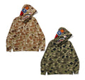 A BATHING APE GRADATION CAMO SHARK FULL ZIP HOODIE