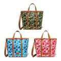 A BATHING APE ABC CAMO PU OSTRICH TOTE BAG