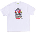 A BATHING APE MULTI LOGO APE HEAD RELAXED FIT TEE