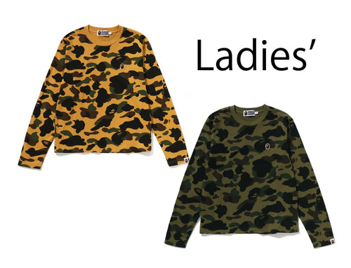 A BATHING APE Ladies' 1ST CAMO L/S TEE