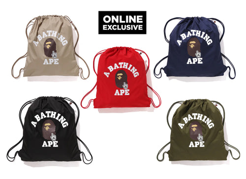 A BATHING APE ONLINE EXCLUSIVE GO APE POINTER COLLEGE KNAPSACK