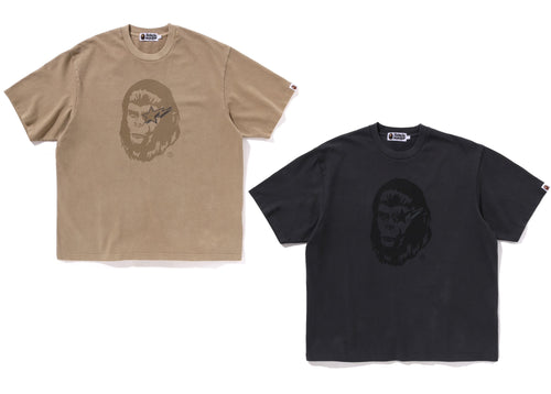 A BATHING APE WGM GARMENT DYED RELAXED FIT TEE