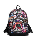 A BATHING APE BAPE KIDS HYBRID CAMO SHARK PATCH DAYPACK