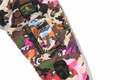 A BATHING APE HYBRID CAMO MULTI BADGE PADDED MA-1 JACKET