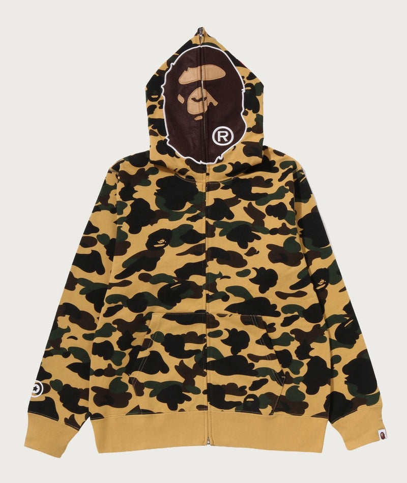 A BATHING APE 1ST CAMO 2ND APE FULL ZIP HOODIE
