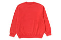 A BATHING APE GARMENT DYE ONE POINT RELAXED FIT CREWNECK SWEAT SHIRT