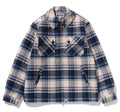 A BATHING APE BAPE CHECK CPO ZIP JACKET