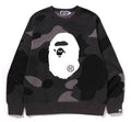 A BATHING APE MEGA COLOR CAMO BIG APE HEAD CREWNECK SWEAT SHIRT