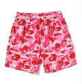 A BATHING APE ABC CAMO APE HEAD ONE POINT BEACH SHORTS