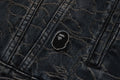 A BATHING APE LINE CAMO JACQUARD 13oz DENIM JACKET
